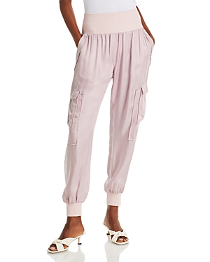 Cinq À Sept Cinq A Sept Giles High-waist Jogger Pants In Pink Sand