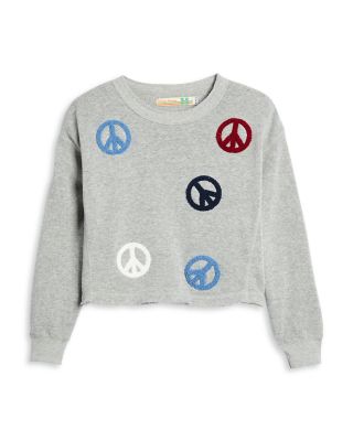 Vintage Havana - Girls' Peace Sign Sweatshirt - Big Kid