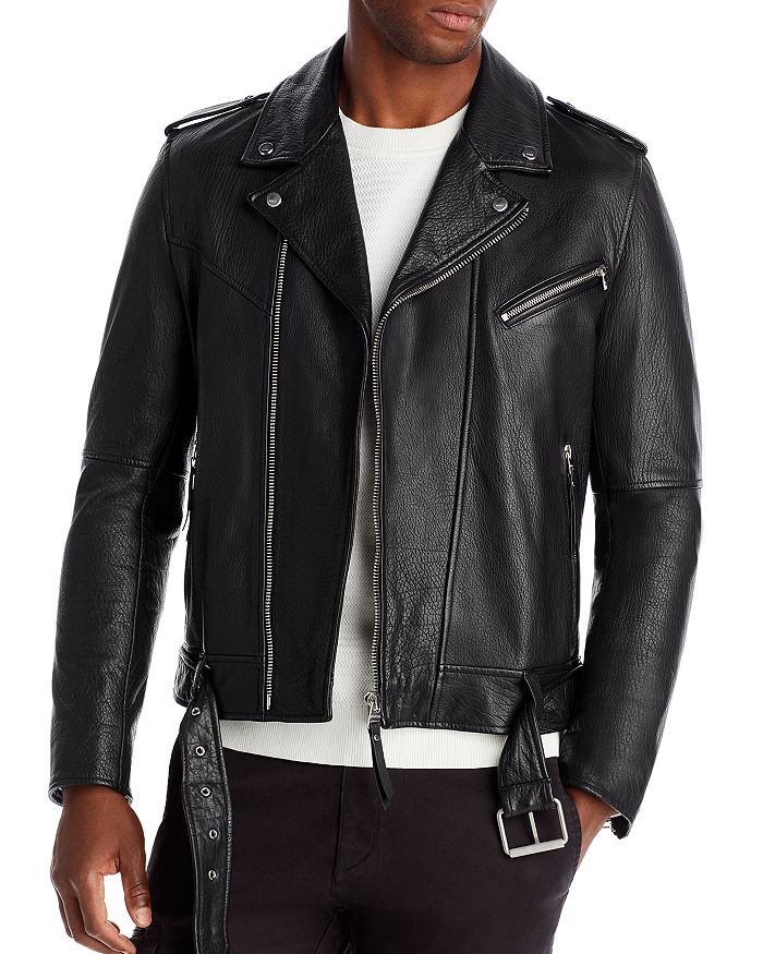 HUGO Lowis Leather Jacket | Bloomingdale's