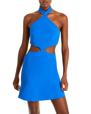 knee length dresses for ladies Amanda Mini Dress in Chic Playful Vibes, L / Black