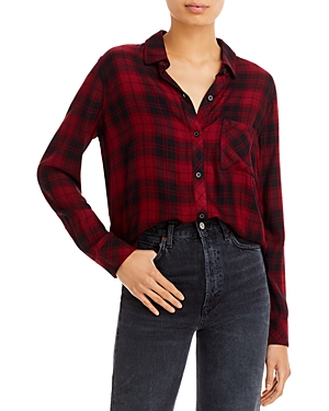 Rails Hunter Plaid Shirt - Crimson Pitch In Crimson Pine