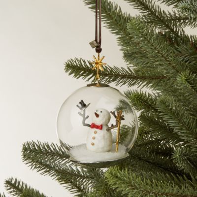 Snowman Snow Globe Ornament