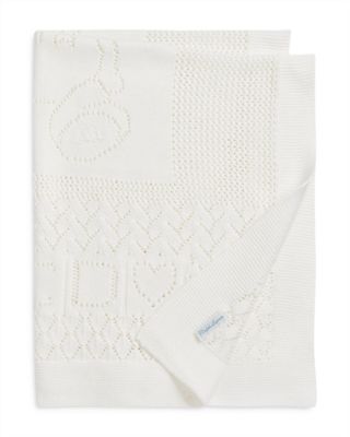 Unisex Pointelle Knit Organic Cotton Blanket - Baby