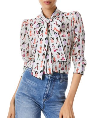 Alice and Olivia Jeannie Bow Collar 