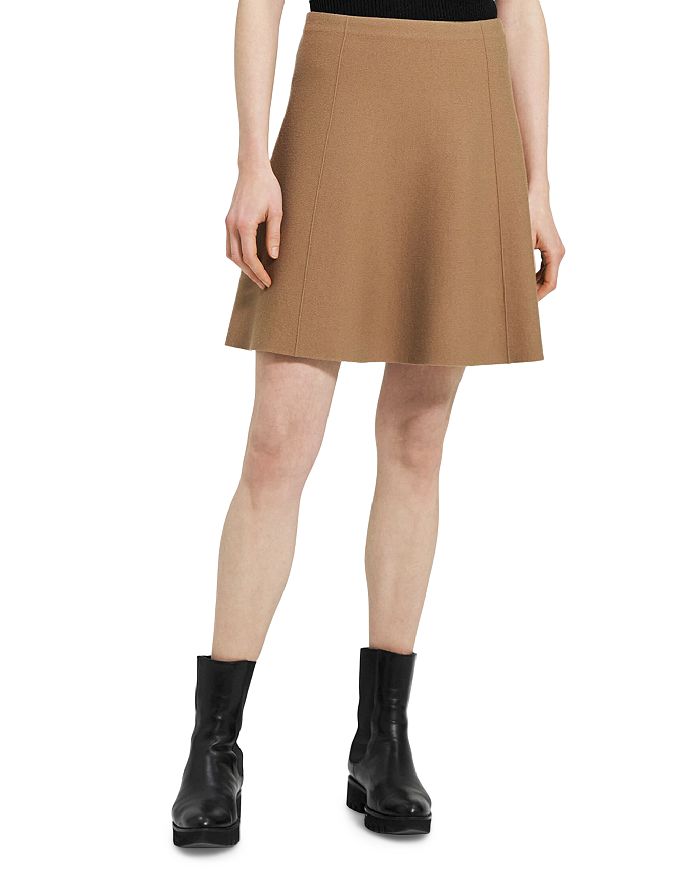 Theory Wool A Line Skirt Bloomingdale