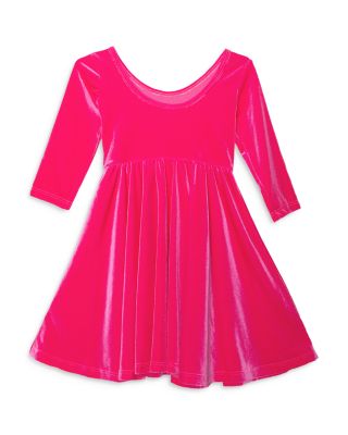 Girls' Stretch Velvet Twirly Dress - Little Kid, Big Kid