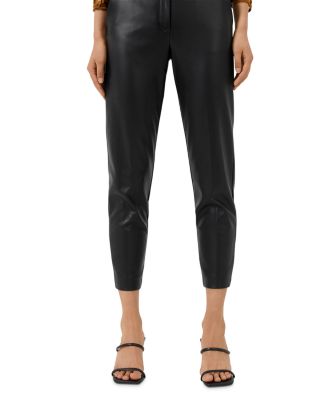 FRENCH CONNECTION Crolenda Faux Leather Skinny Cropped Pants |  Bloomingdale's