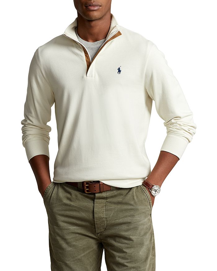 Actualizar 80+ imagen polo ralph lauren men’s luxury jersey quarter-zip pullover