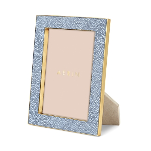 Aerin Classic Shagreen Frame, 5 X 7 In Blue