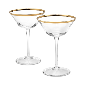 Aerin Sophia Coupe Glasses, Set Of 2 In Clear