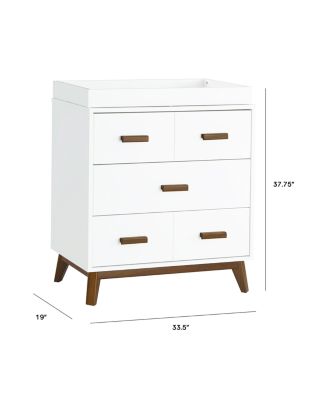 Scoot 3 Drawer Changer Dresser with Removable Changing Tray