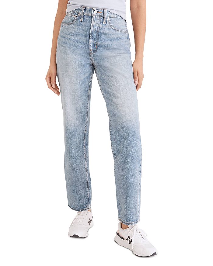 Madewell The Petite Perfect Vintage High Rise Straight Jean in Seyland ...