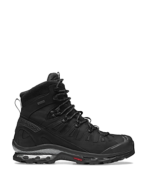 Shop Salomon Men's Quest 3 4d Gtx Advanced Lace Up Hiking Boots In Black