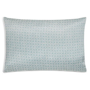 Gingerlily Silk Rattan Piped Pillowcase, King In Blue