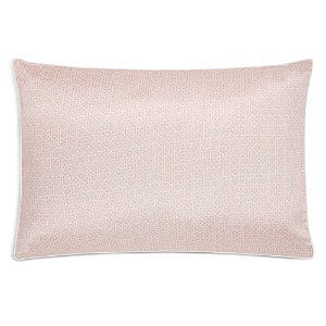 Gingerlily Silk Rattan Piped Pillowcase, Standard In Pink