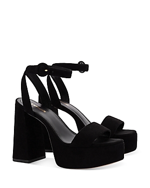 Shop Larroude Women's Dolly High Heel Platform Sandals In Black