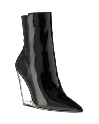 Stuart Weitzman Women's Lucite 100 Wedge Booties Bloomingdale's