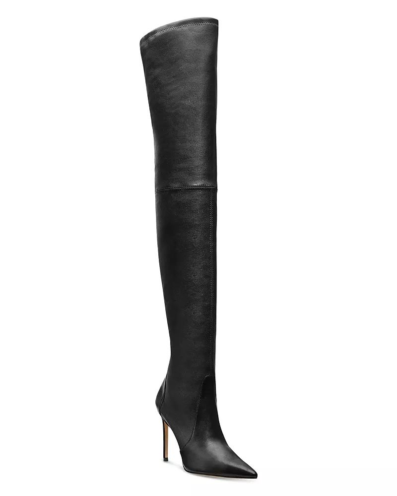 Stuart Weitzman Women's Ultrasturt 100 Pointed Toe High Heel OVer The Knee Boots