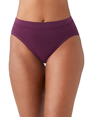Wacoal B.smooth Lace Seamless High-cut Briefs In Pickled Beet