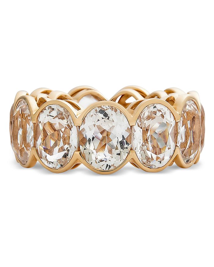 White topaz discount eternity band
