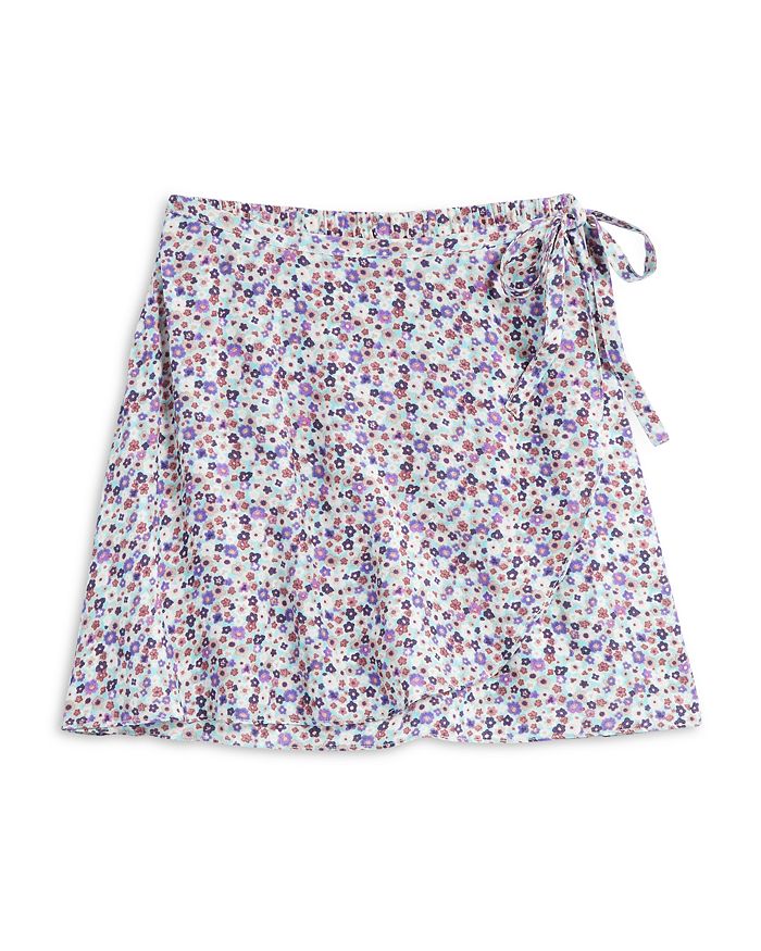 KatieJnyc Girls' Yvette Floral Wrap Skirt - Big Kid | Bloomingdale's