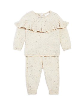 Bloomie's Baby - Girls' Ruffle Trim Confetti Sweater Set - Baby