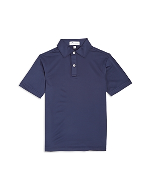 Peter Millar Boys' Solid Youth Performance Jersey Polo - Little Kid, Big Kid In Navy