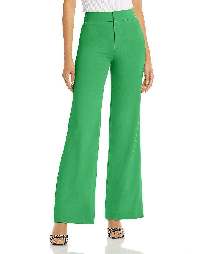 Alice and Olivia Deanna High Waisted Wide Leg Pants | Bloomingdale's