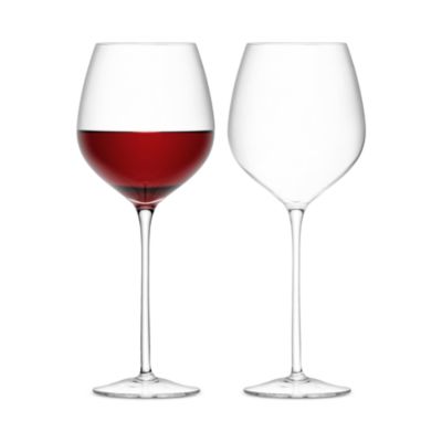 Clear Wine Glasses, Set of 2