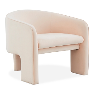 Tov Furniture Marla Velvet Accent Chair In Peach
