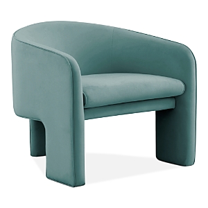 Tov Furniture Marla Velvet Accent Chair In Sea Blue