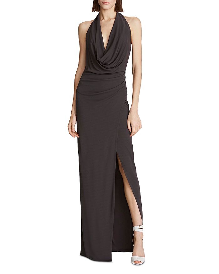 HALSTON Emery Cowl Neck Evening Gown | Bloomingdale's
