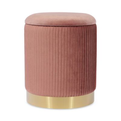 Zoe Round Storage Ottoman
