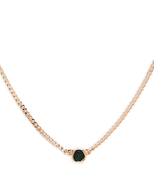 Allsaints Gemstone Pendant Necklace in Gold Tone, 16-18