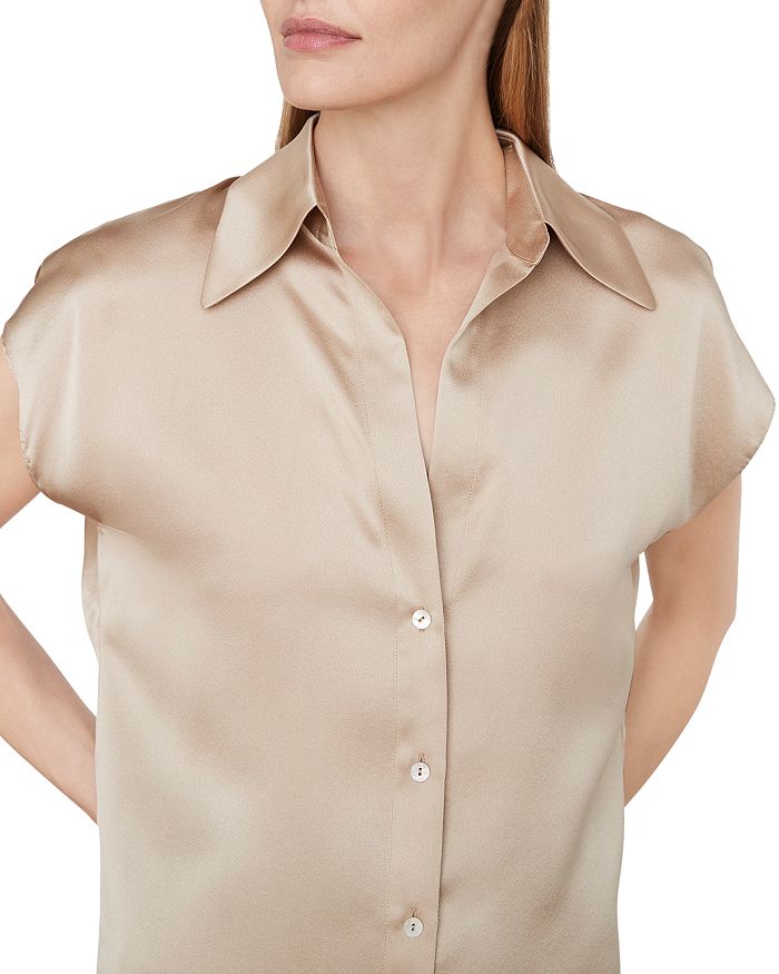 Vince Silk Cap Sleeve Blouse Bloomingdale's
