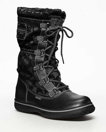 Coach Shaine Lace Up Cold Weather Boots Bloomingdale S