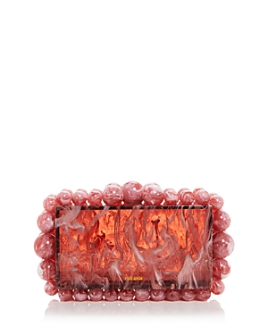 Cult Gaia Eos Marbled Acrylic Clutch In Jaipur
