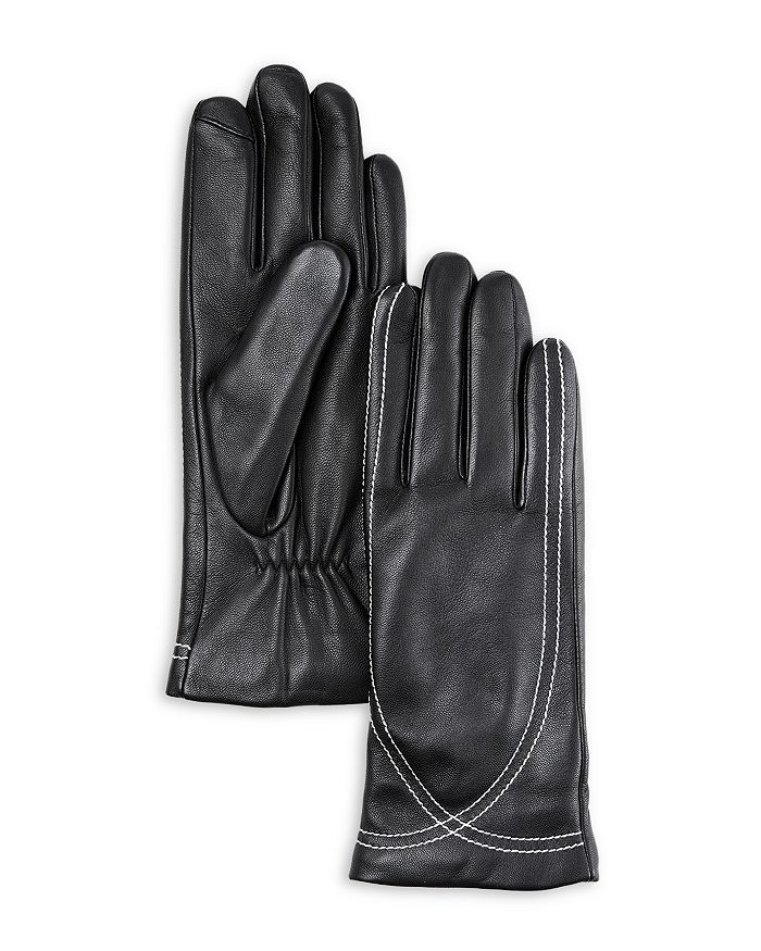 Fownes Stitched Leather Tech Gloves Bloomingdale s