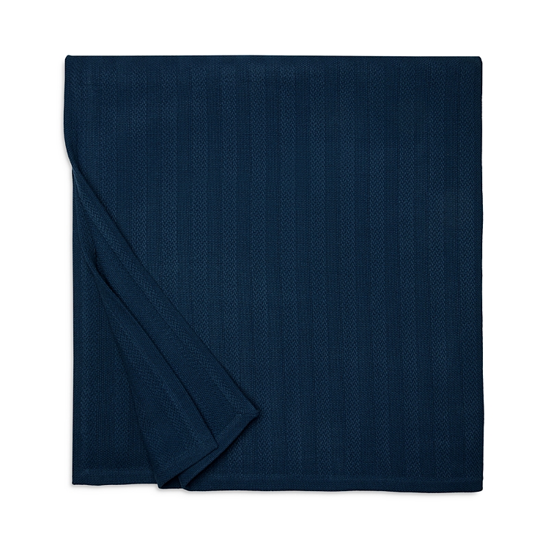 Sferra Tavira Full/queen Blanket, 100" X 100" In Navy