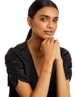 14K Yellow Gold Simple Gold Beaded Bracelet