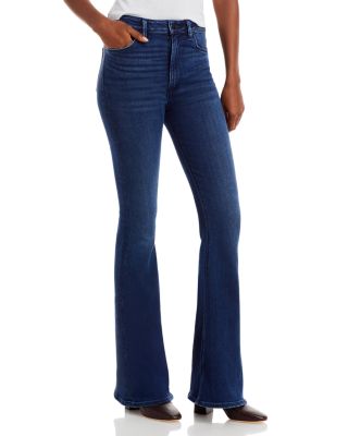Woen's Hudson Jeans Holly High-Rise Flare Barefoot In Egret