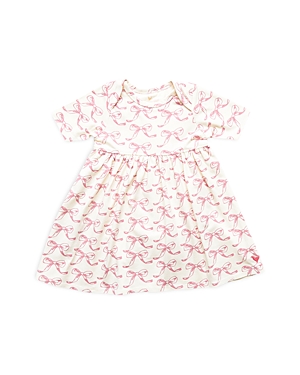 Pink Chicken Girls' Bow Print Bodysuit Dress - Baby