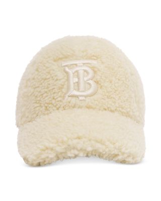 Burberry - Monogram Shearling Baseball Cap