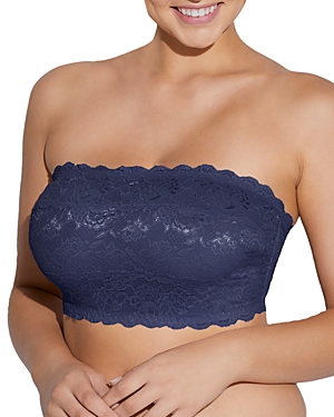 Cosabella Never Say Never Curvy Bandeau Bra In Navy Blue