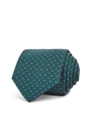 FERRAGAMO - Gancini Dot Silk Classic Tie