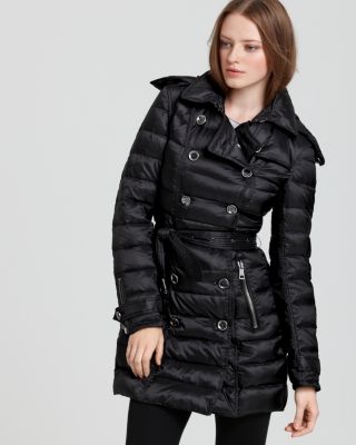 burberry double breasted puffer coat
