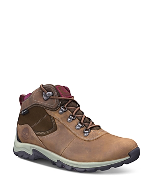 Shop Timberland Women's Mt. Maddsen Lace Up Waterproof Boots In Medium Brown Full Grain
