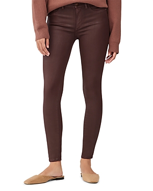 DL1961 Florence Mid Rise Coated Skinny Jeans in Sequoia