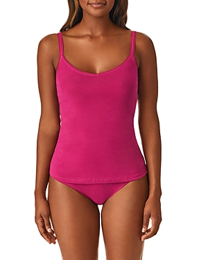 On Gossamer Cabana Cotton Blend Stretch Camisole In Deep Magenta