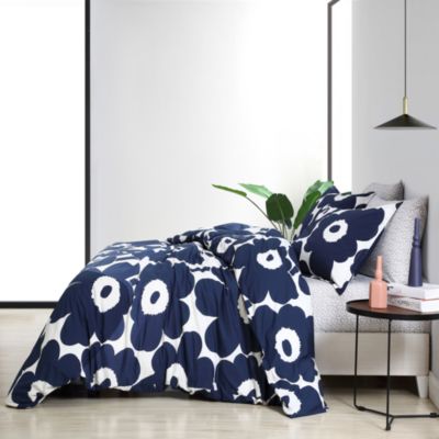 Unikko Blue Comforter Set, King 